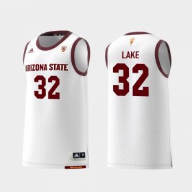 #32 De'Quon Lake Replica Sun Devils College Basketball Mens White Jerseys 518455-260 #32 De'Quon Lake Replica Sun Devils College Basketball Mens White Jerseys 518455-260