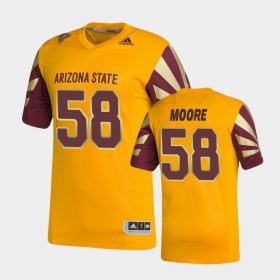 #58 Joe Moore Premier Sun Devils Strategy Men's Gold Jersey 150317-556